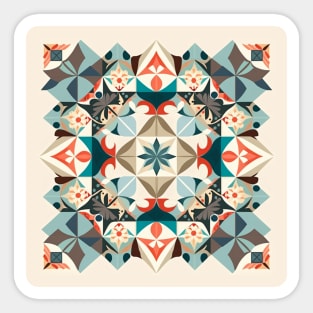 Fun Quilt Design Sticker